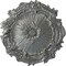 Ekena Millwork Plymouth Ceiling Medallion (Fits Canopies up to 1 5/8"), Hand-Painted Silver, 16 3/4"OD x 1 3/8"P CM16PLSLS - alternate 1